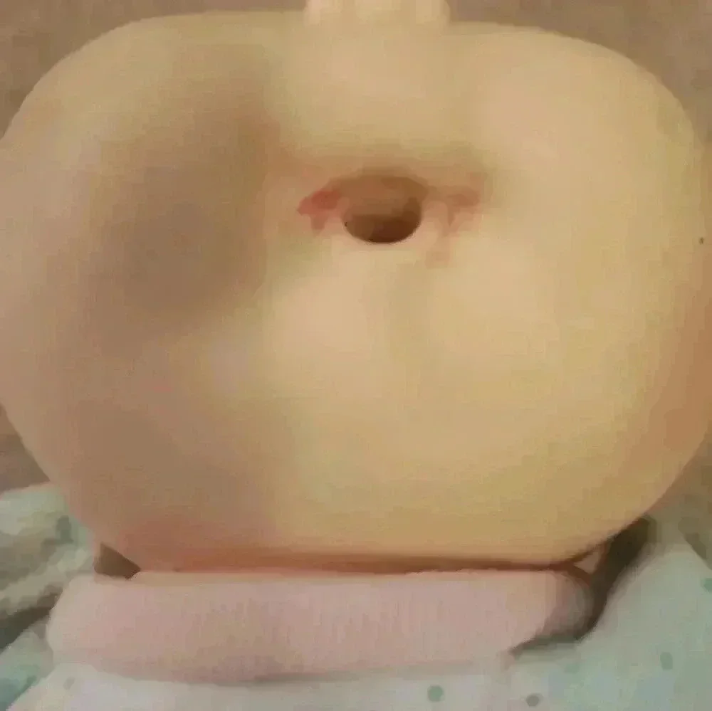 Vintage Cabbage Patch Doll Bald Blue Eyes Dressed In Sleep Sack It's A Girl #BB